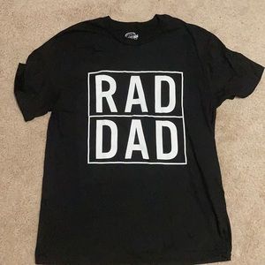 Black "Rad Dad" t shirt